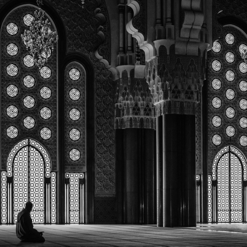 2nd Merit Architecture Pat Zuest  At Prayer In The Casablanca Mosque