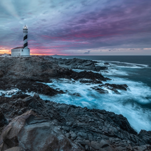 Silver Medal - John Chapman - Lighthouse At Sunset