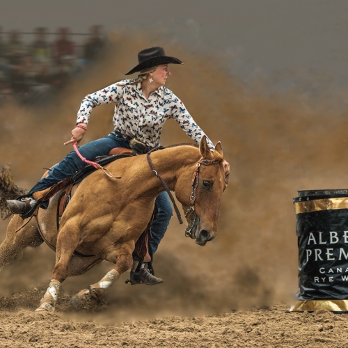Gold Medal Betty Chan Barrel Racing