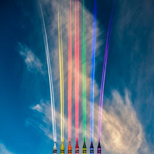 HONOUR AWARD North Shore Photographic Society Steve Wilson Crayons In Formation