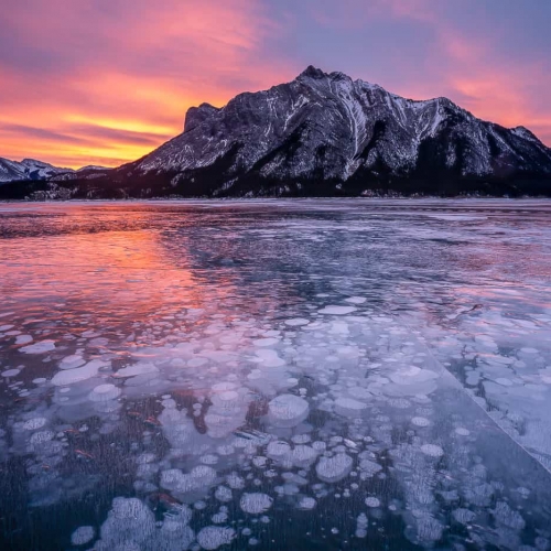 HONOUR AWARD The Chinese Canadian Photographic Society Of Toronto Jill Lam Sunrise In Abraham Lake 2