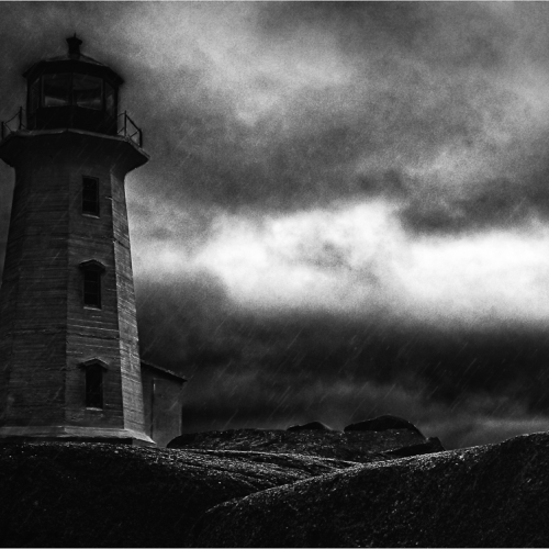 Honour Award Bill Locke Stormy Lighthouse