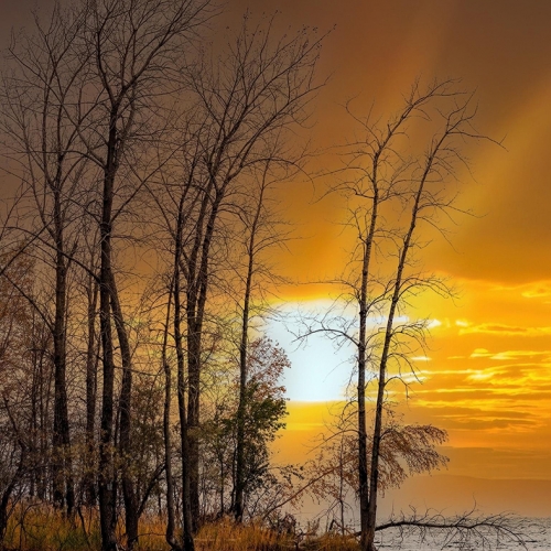 Honour Award - Claude Belanger - Point At Sunset By Lake Saint Louis