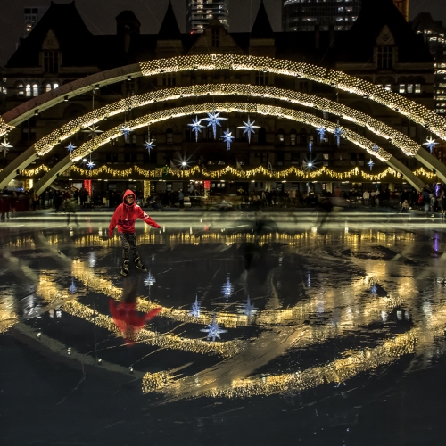 Honour Award Nancy Yok Sim Lam Skating At City Hall