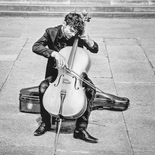 Honour - Fortunato Rizza - A Street Musician Playing The Cello