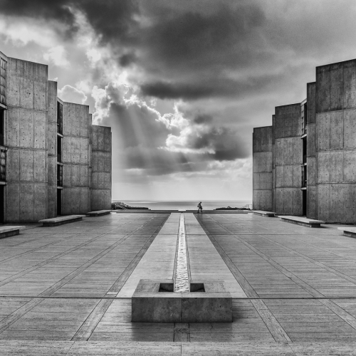 Honour Award - Monochrome - Canadian Association For Photographic Art - "Salk Institute Plaza" by Fern Gitter