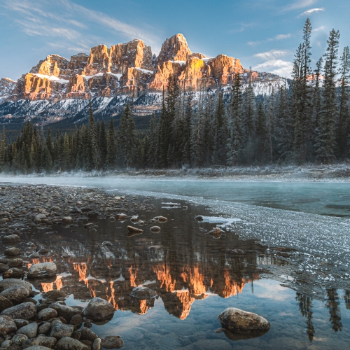 Silver Medal Linda Treleaven Castle Mountain Sunrise